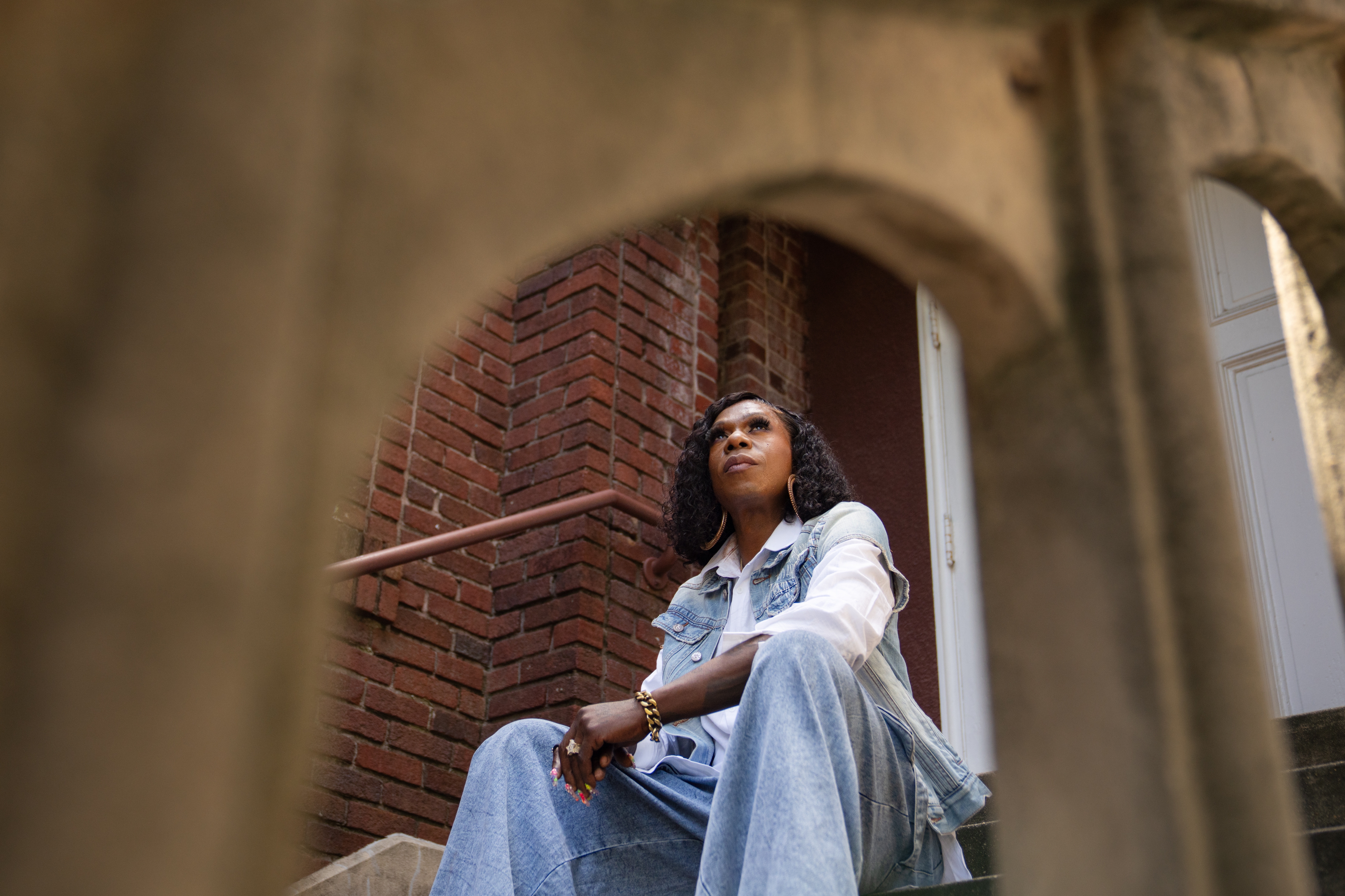 Big Freedia poses for a portrait on July 15 at Esplanade Studios in New Orleans. The studio was converted from a church.
